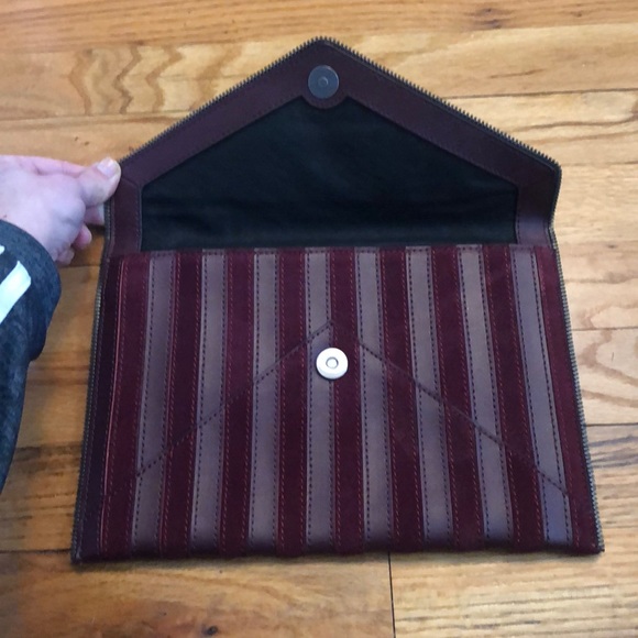 Rebecca Minkoff Burgundy Clutch - Picture 3 of 6